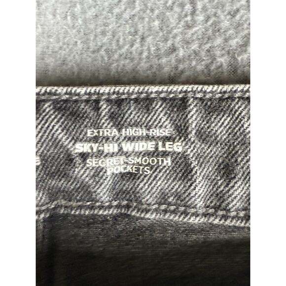 Old Navy Jeans Women's 14P Extra High Rise Sky Hi Wide Leg Secret Smooth Pockets - Picture 3 of 8
